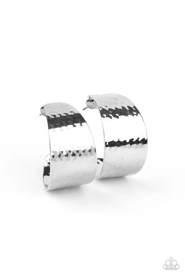 Paparazzi Earring Flatten The Curve Silver Paparazzi Jewelry Earrings Paparazzi Earring Flatten The Curve Silver Paparazzi Jewelry Earrings