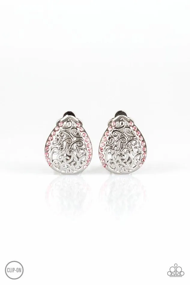 Paparazzi Earring Garden Date Pink Paparazzi Jewelry Earrings