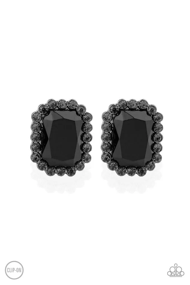 Paparazzi Earring Glitter Enthusiast Black Paparazzi Jewelry Earrings Paparazzi Earring Glitter Enthusiast Black Paparazzi Jewelry Earrings
