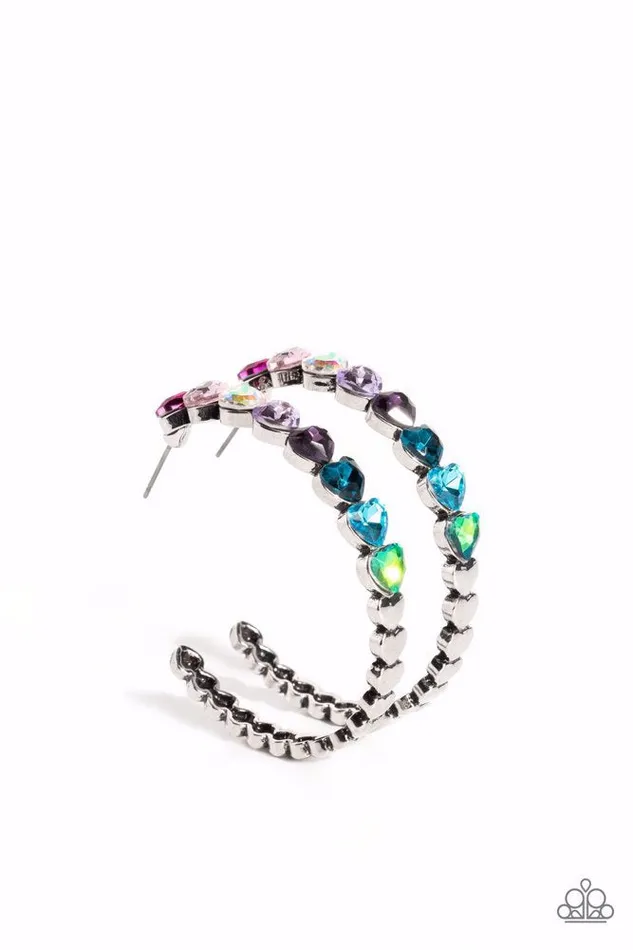 Paparazzi Earring Hypnotic Heart Attack Multi Paparazzi Jewelry Earrings Paparazzi Earring Hypnotic Heart Attack Multi Paparazzi Jewelry Earrings