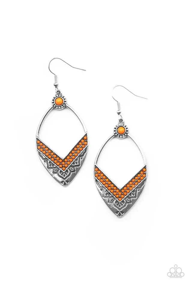Paparazzi Earring Indigenous Intentions Orange Paparazzi Jewelry Earrings Paparazzi Earring Indigenous Intentions Orange Paparazzi Jewelry Earrings
