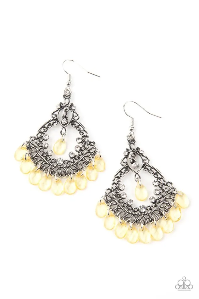 Paparazzi Earring Lyrical Luster Yellow Paparazzi Jewelry Earrings Paparazzi Earring Lyrical Luster Yellow Paparazzi Jewelry Earrings