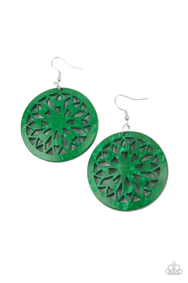 Paparazzi Earring Ocean Canopy Green Paparazzi Jewelry Earrings Paparazzi Earring Ocean Canopy Green Paparazzi Jewelry Earrings