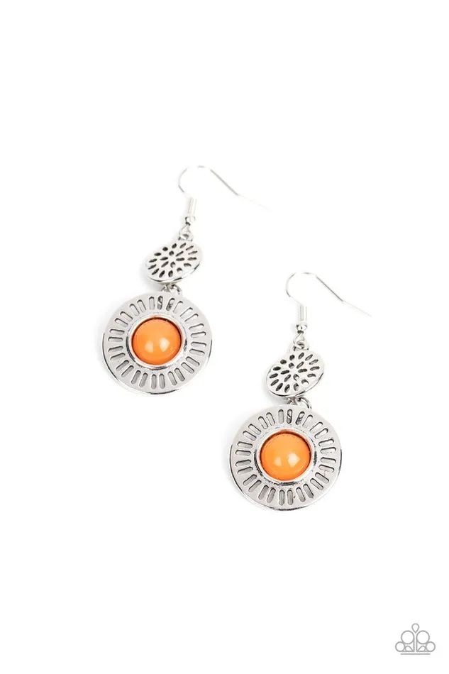 Paparazzi Earring Ocean Orchard Orange Paparazzi Jewelry Earrings Paparazzi Earring Ocean Orchard Orange Paparazzi Jewelry Earrings