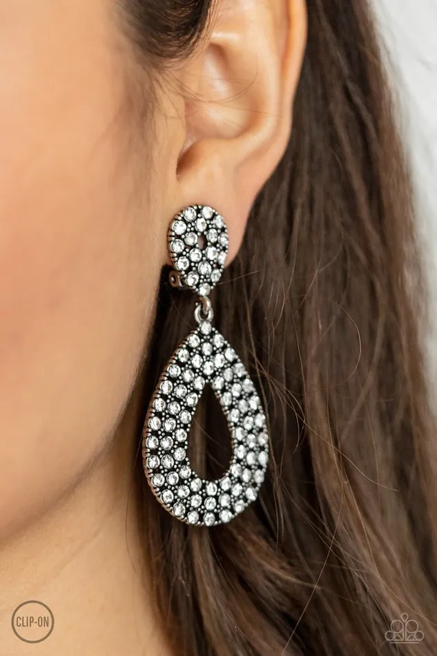 Paparazzi Earring Pack In The Pizzazz White Paparazzi Jewelry Earrings