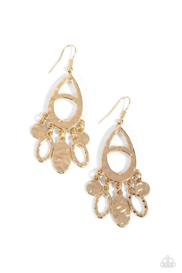 Paparazzi Earring PLAINS Jane Gold Paparazzi Jewelry Earrings Paparazzi Earring PLAINS Jane Gold Paparazzi Jewelry Earrings