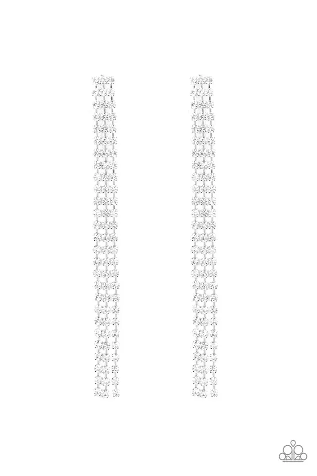 Paparazzi Earring Stellar Starlight White Paparazzi Jewelry Earrings Paparazzi Earring Stellar Starlight White Paparazzi Jewelry Earrings