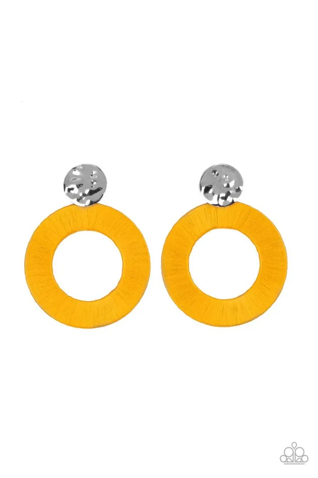Paparazzi Earring Strategically Sassy Yellow Paparazzi Jewelry Earrings Paparazzi Earring Strategically Sassy Yellow Paparazzi Jewelry Earrings