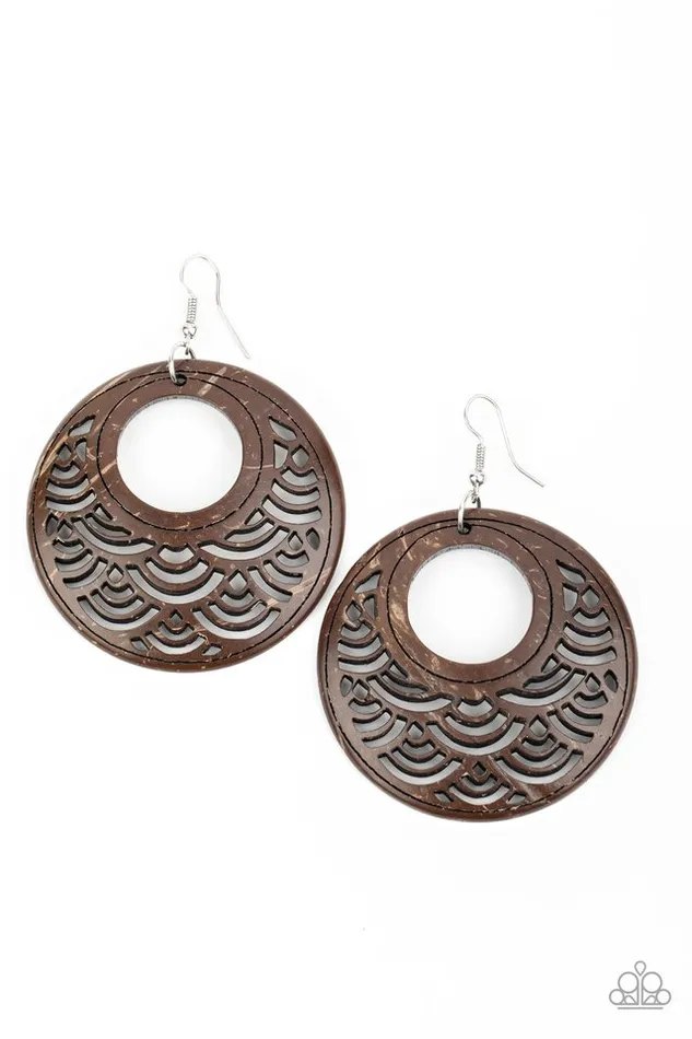 Paparazzi Earring Tropical Canopy Brown Paparazzi Jewelry Earrings Paparazzi Earring Tropical Canopy Brown Paparazzi Jewelry Earrings