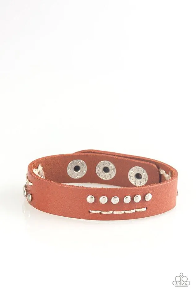 Paparazzi Jewelry Bracelets Paparazzi Bracelet Always An Adventure Brown