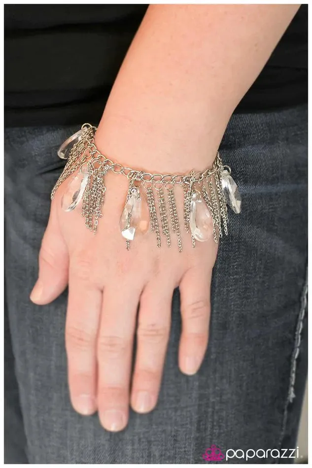 Paparazzi Jewelry Bracelets Paparazzi Bracelet Battle Royale White