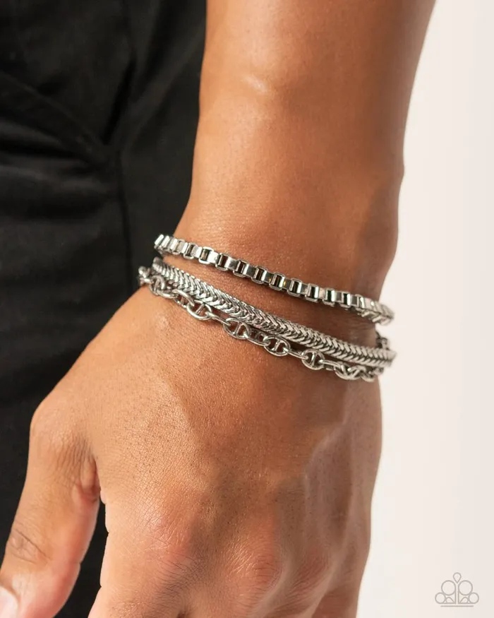 Paparazzi Jewelry Bracelets Paparazzi Bracelet Chain Cabaret Silver