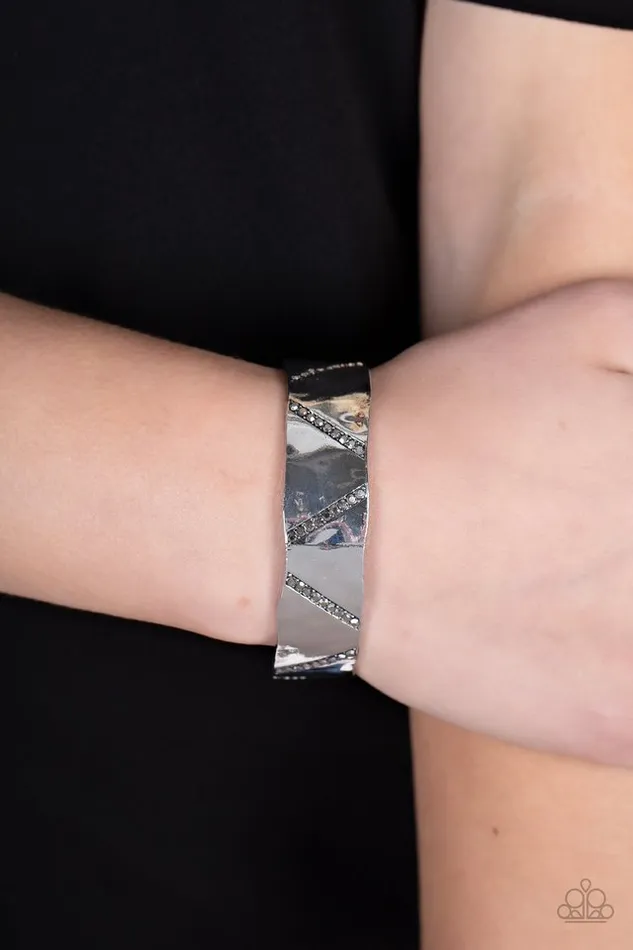 Paparazzi Jewelry Bracelets Paparazzi Bracelet Couture Crusher Silver
