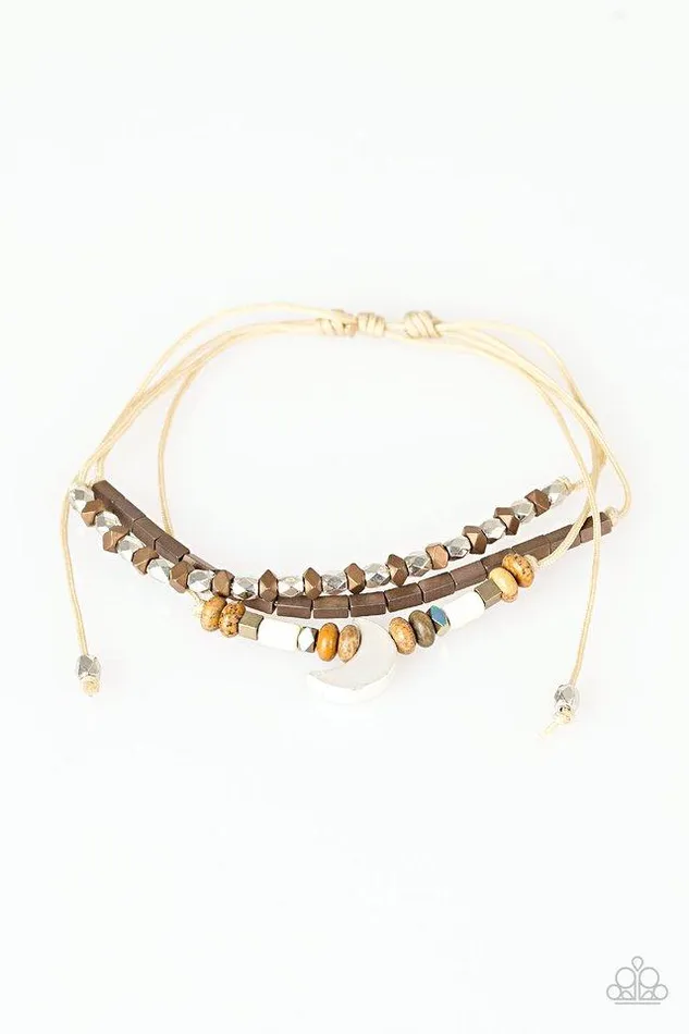 Paparazzi Jewelry Bracelets Paparazzi Bracelet Desert Moon Brown