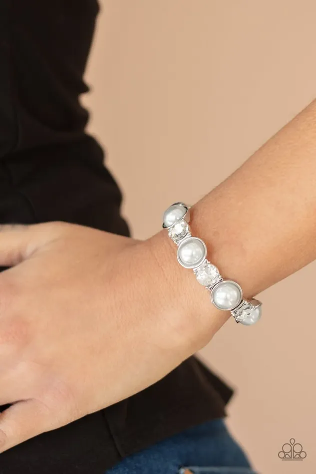 Paparazzi Jewelry Bracelets Paparazzi Bracelet Elegant Entertainment White
