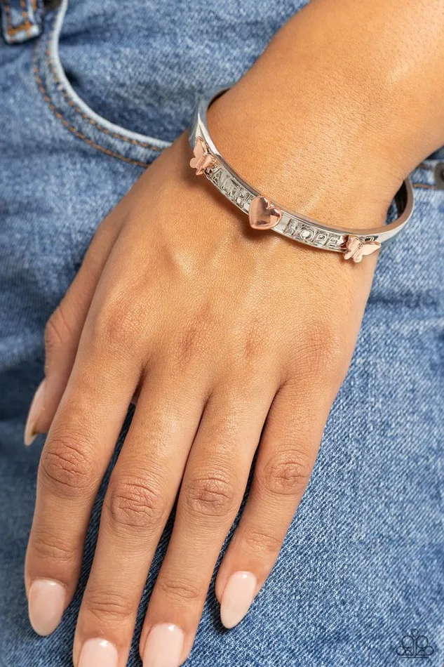 Paparazzi Jewelry Bracelets Paparazzi Bracelet Faith Trust and Pixie Dust Silver