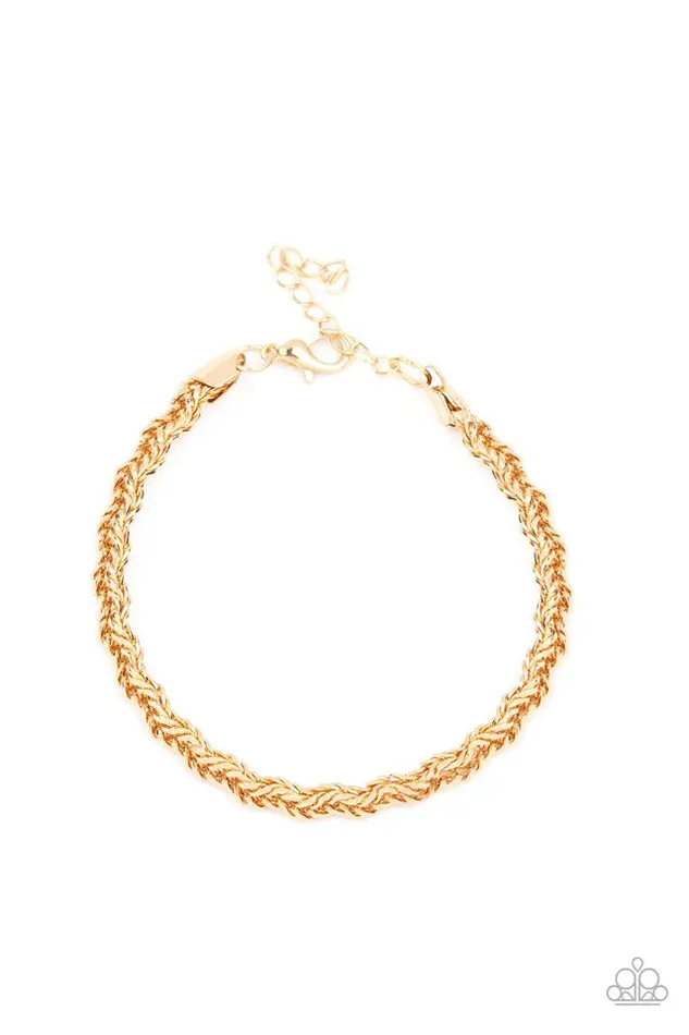 Paparazzi Jewelry Bracelets Paparazzi Bracelet Fighting Chance Gold