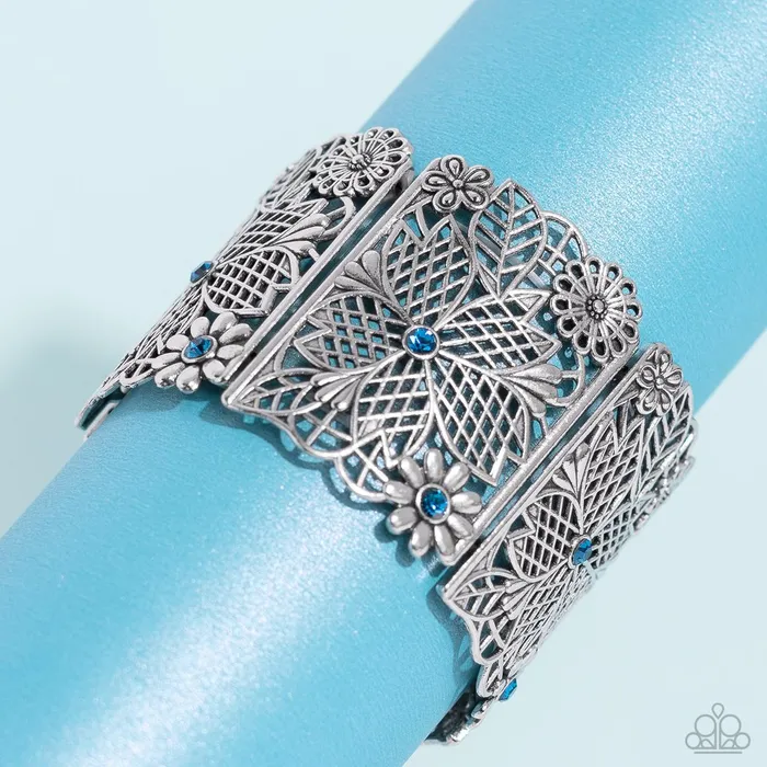 Paparazzi Jewelry Bracelets Paparazzi Bracelet Garden City Blue Paparazzi Jewelry Bracelets Paparazzi Bracelet Garden City Blue