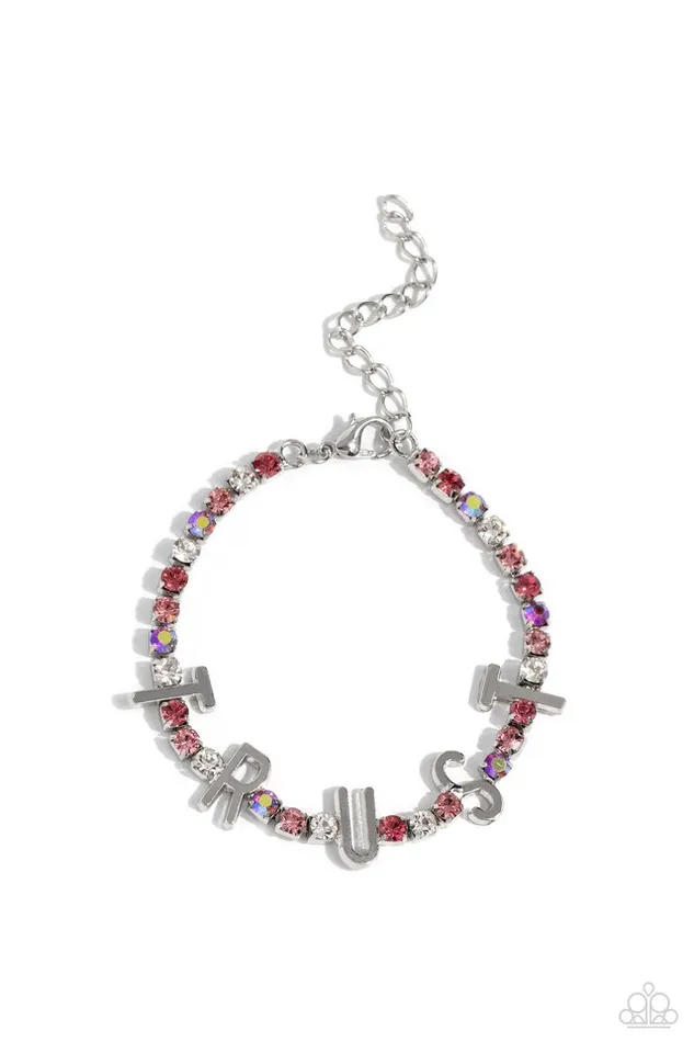 Paparazzi Jewelry Bracelets Paparazzi Bracelet I Will Trust In You Pink Paparazzi Jewelry Bracelets Paparazzi Bracelet I Will Trust In You Pink