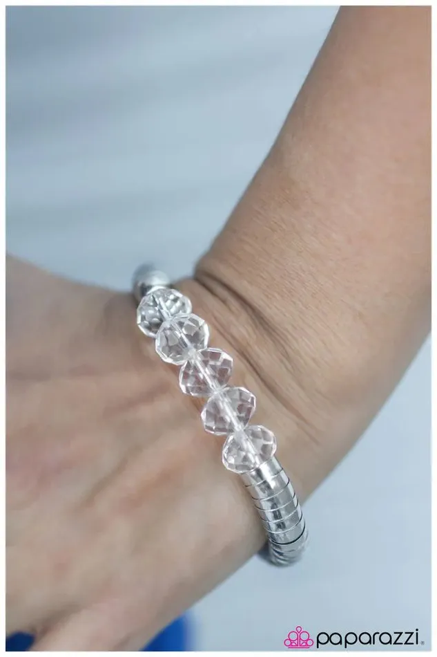 Paparazzi Jewelry Bracelets Paparazzi Bracelet Loud and Clear White