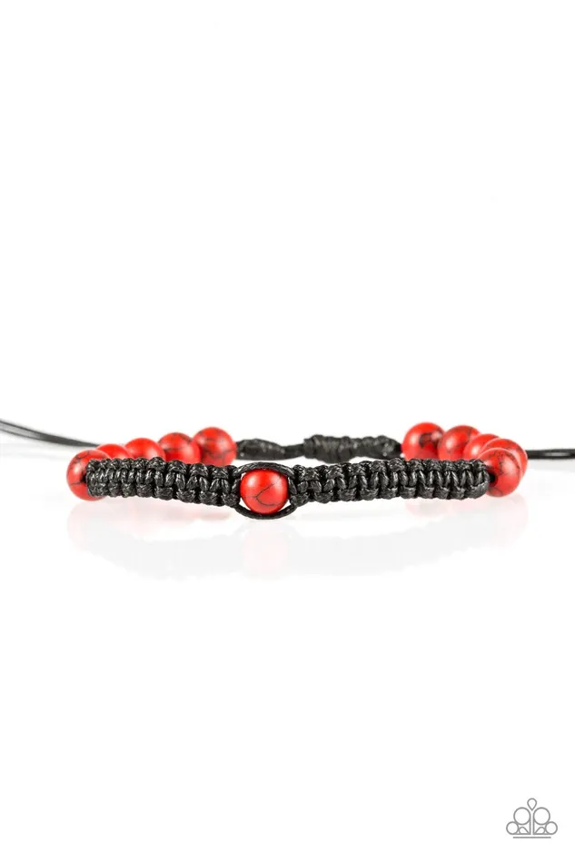 Paparazzi Jewelry Bracelets Paparazzi Bracelet Momentum Red
