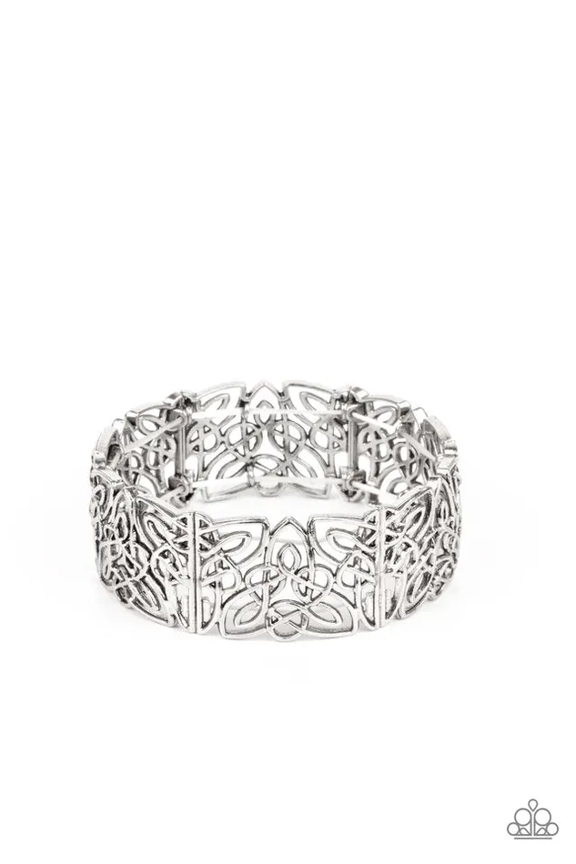 Paparazzi Jewelry Bracelets Paparazzi Bracelet Namaste Gardens Silver Paparazzi Jewelry Bracelets Paparazzi Bracelet Namaste Gardens Silver