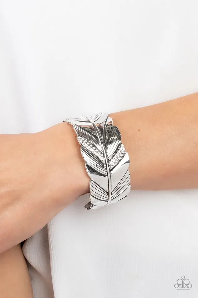 Paparazzi Jewelry Bracelets Paparazzi Bracelet Party FOWL White