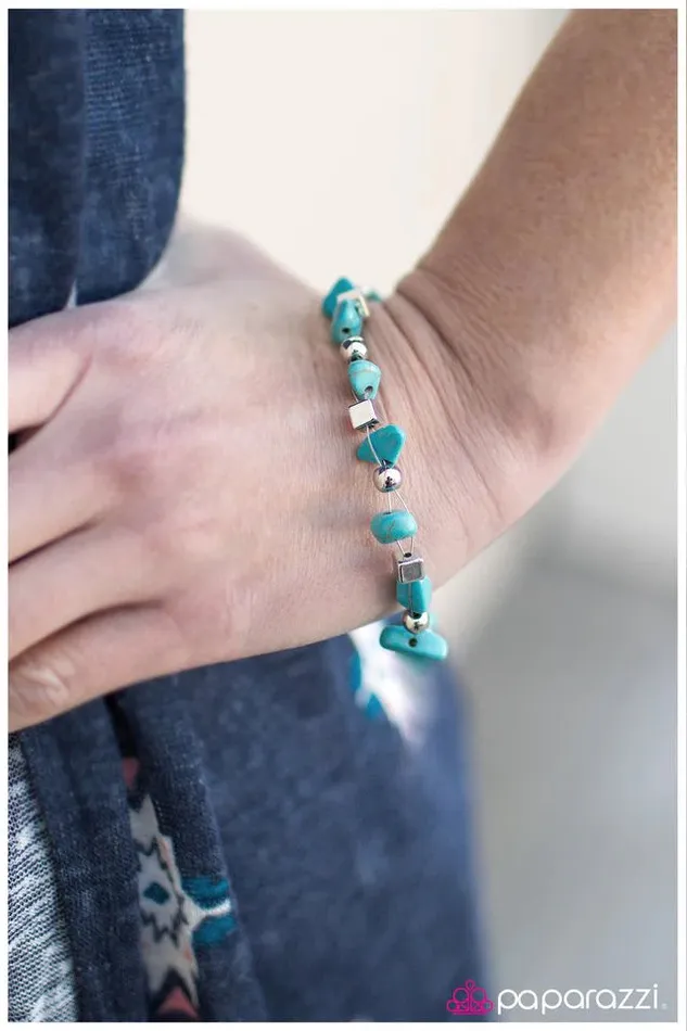 Paparazzi Jewelry Bracelets Paparazzi Bracelet This Calls For A PEBBLEbration Blue