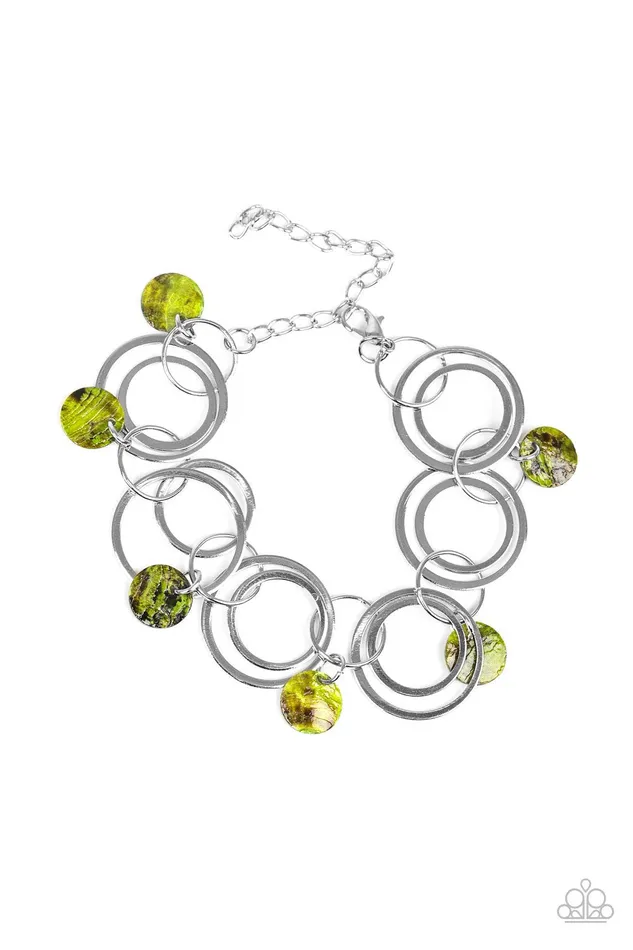Paparazzi Jewelry Bracelets Paparazzi Bracelet Total SHELLOut Green