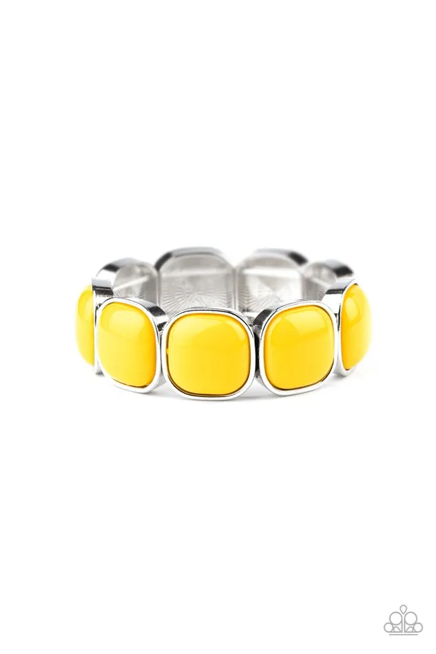 Paparazzi Jewelry Bracelets Paparazzi Bracelet Vivacious Volume Yellow