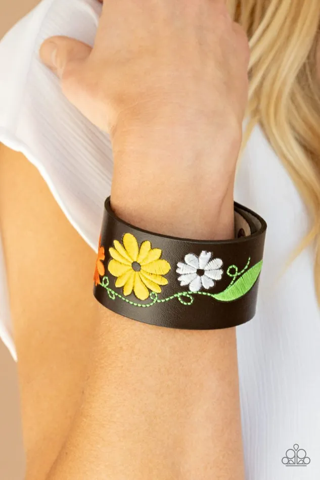Paparazzi Jewelry Bracelets Paparazzi Bracelet Western Eden Yellow