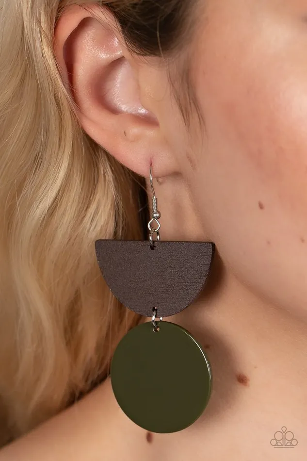 Paparazzi Jewelry Earrings Paparazzi Earring Beach Bistro Green