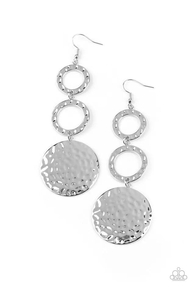 Paparazzi Jewelry Earrings Paparazzi Earring Blooming Baubles Silver Paparazzi Jewelry Earrings Paparazzi Earring Blooming Baubles Silver