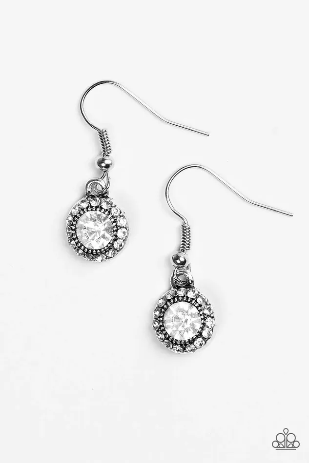 Paparazzi Jewelry Earrings Paparazzi Earring Born To BEAM Wild White