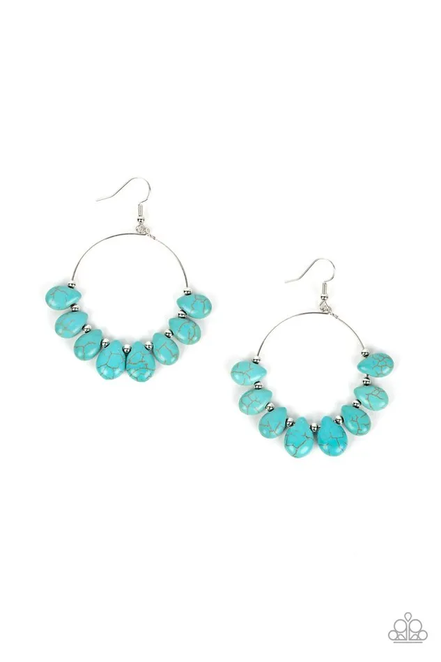 Paparazzi Jewelry Earrings Paparazzi Earring Canyon Quarry Blue Paparazzi Jewelry Earrings Paparazzi Earring Canyon Quarry Blue
