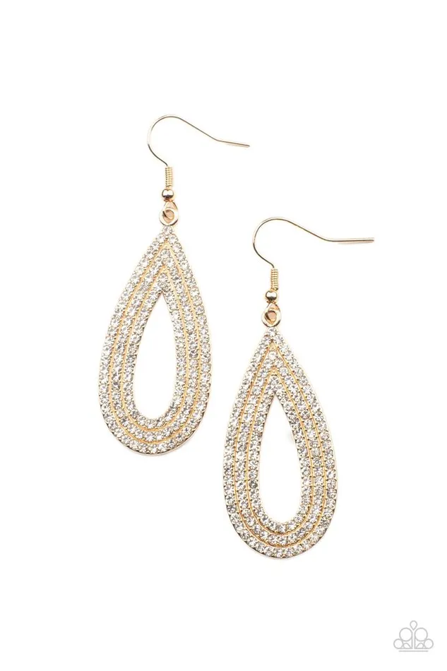 Paparazzi Jewelry Earrings Paparazzi Earring Exquisite Exaggeration Gold Paparazzi Jewelry Earrings Paparazzi Earring Exquisite Exaggeration Gold