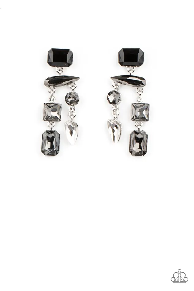 Paparazzi Jewelry Earrings Paparazzi Earring Hazard Pay Silver Paparazzi Jewelry Earrings Paparazzi Earring Hazard Pay Silver