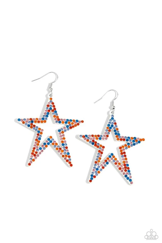 Paparazzi Jewelry Earrings Paparazzi Earring Rockstar Energy White Paparazzi Jewelry Earrings Paparazzi Earring Rockstar Energy White