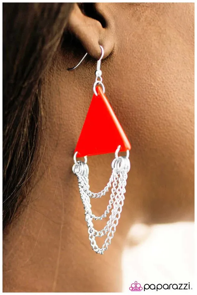 Paparazzi Jewelry Earrings Paparazzi Earring Royally Appointed Red