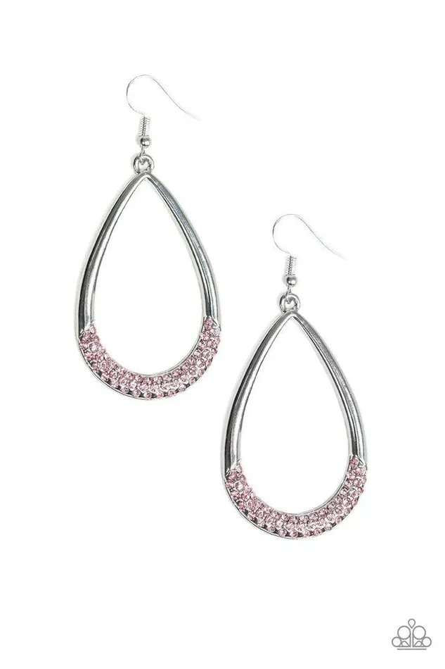 Paparazzi Jewelry Earrings Paparazzi Earring Take A Dip Pink