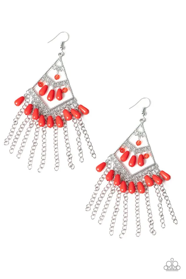 Paparazzi Jewelry Earrings Paparazzi Earring Trending Transcendence Red Paparazzi Jewelry Earrings Paparazzi Earring Trending Transcendence Red