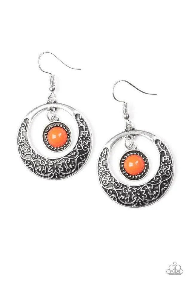 Paparazzi Jewelry Earrings Paparazzi Earring Wandering Waikiki Orange
