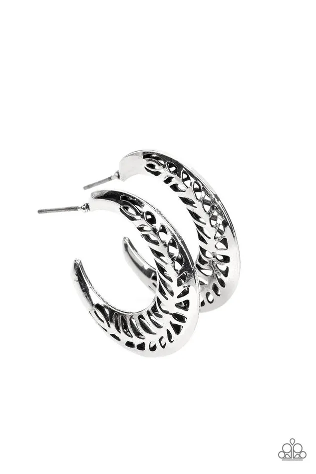 Paparazzi Jewelry Earrings Paparazzi Earring Wanderlust Wilderness Silver Paparazzi Jewelry Earrings Paparazzi Earring Wanderlust Wilderness Silver