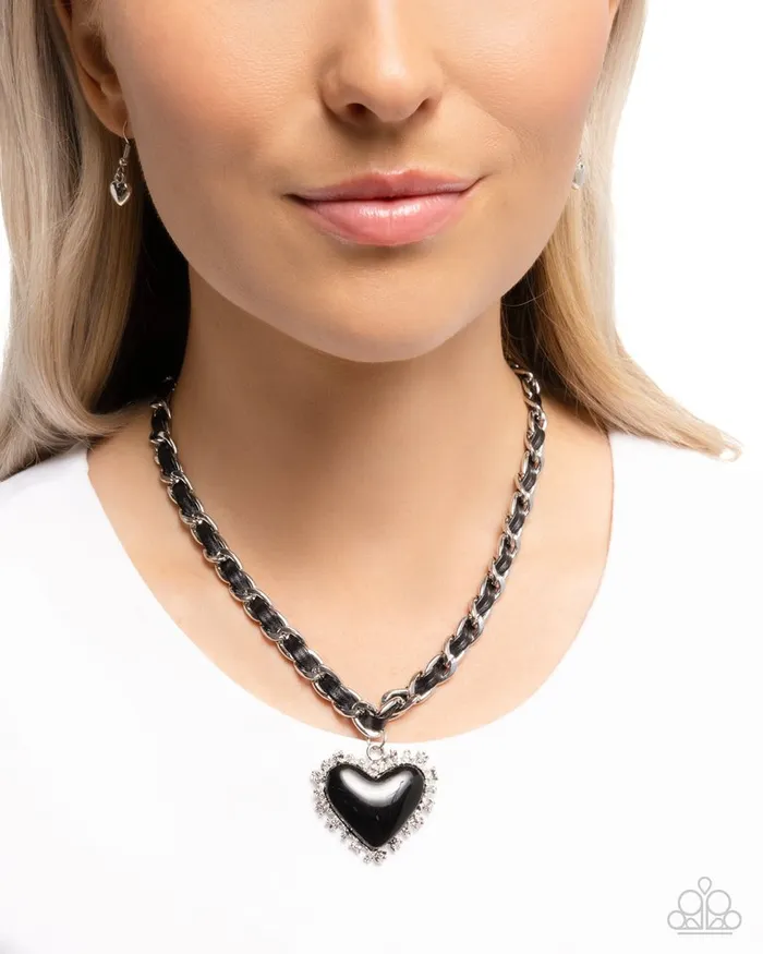 Paparazzi Jewelry Necklaces Paparazzi Necklace Austere Attraction Black