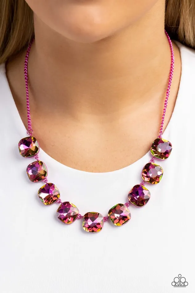 Paparazzi Jewelry Necklaces Paparazzi Necklace Combustible Command Pink