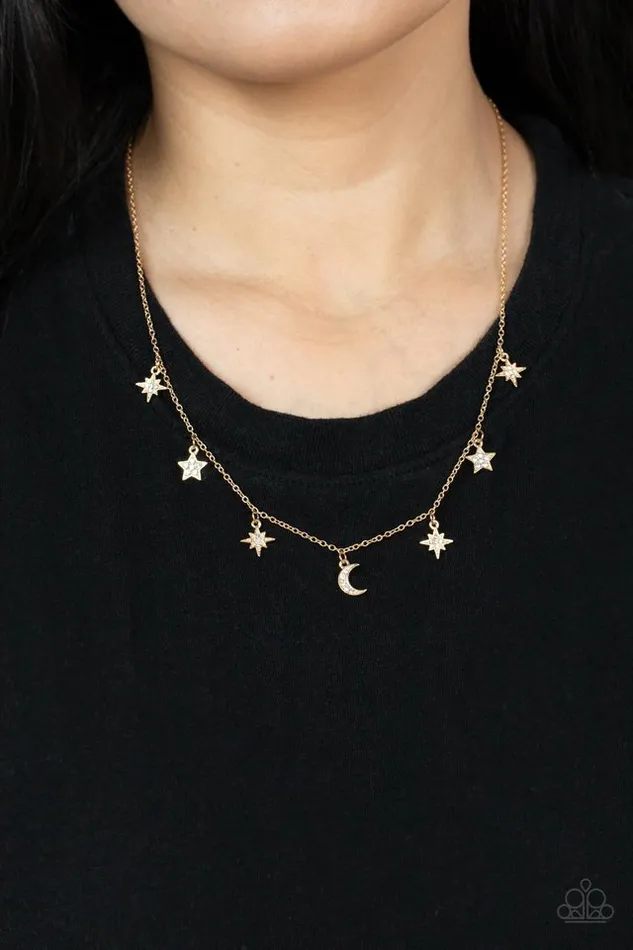Paparazzi Jewelry Necklaces Paparazzi Necklace Cosmic Runway Gold