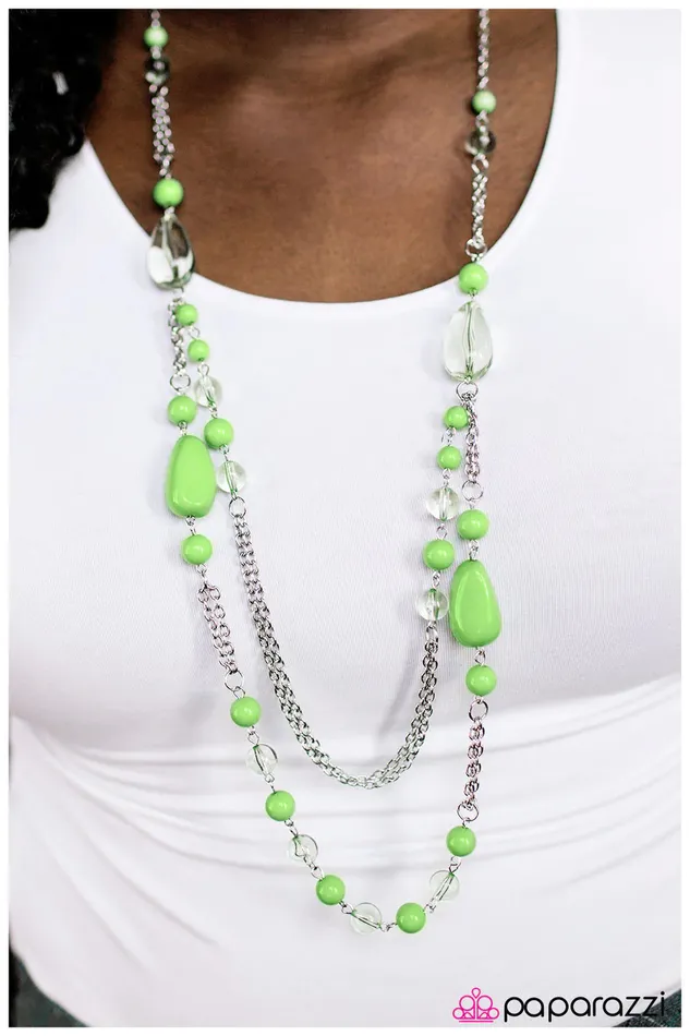 Paparazzi Jewelry Necklaces Paparazzi Necklace Finders Keepers Green