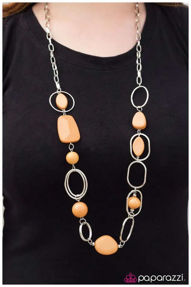 Paparazzi Jewelry Necklaces Paparazzi Necklace Geo Queen Yellow