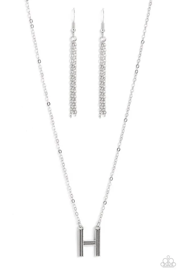 Paparazzi Jewelry Necklaces Paparazzi Necklace Leave Your Initials Silver H Paparazzi Jewelry Necklaces Paparazzi Necklace Leave Your Initials Silver H