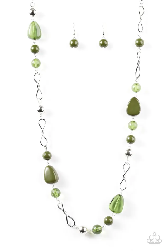 Paparazzi Jewelry Necklaces Paparazzi Necklace Lost Safari Green